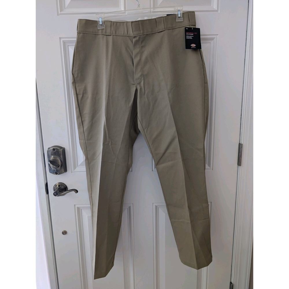 Dickies Women's Size 16W Original Work Pants Khaki Flat Front Pockets NWT - Picture 7 of 8